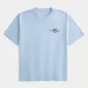 Kastenförmiges Hawaii-Surf-T-Shirt mit Grafik Kastenförmiges Hawaii-Surf-T-Shirt mit Grafik