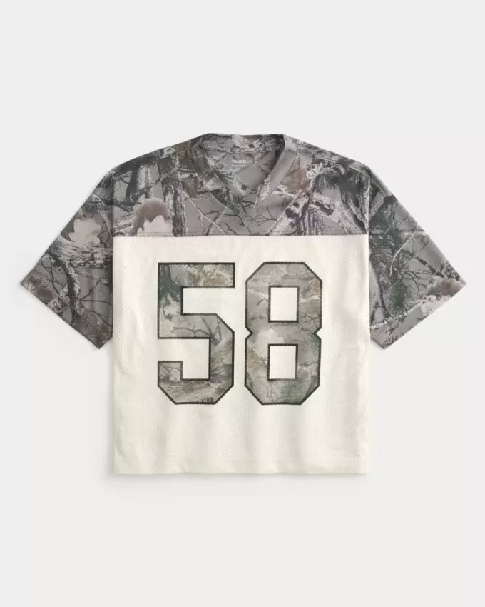 Kastenförmiges, kurzes Camo-Trikot Kastenförmiges, kurzes Camo-Trikot