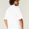 Kastenförmiges, kurzes Poloshirt Kastenförmiges, kurzes Poloshirt