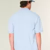 Kastenförmiges, kurzes Poloshirt