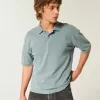 Kastenförmiges, kurzes Poloshirt