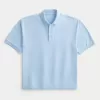 Kastenförmiges, kurzes Poloshirt
