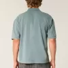 Kastenförmiges, kurzes Poloshirt