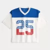Kastenförmiges, kurzes Trikot mit Zahlengrafik