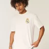 Kastenförmiges Real Madrid CF-T-Shirt mit Grafik Kastenförmiges Real Madrid CF-T-Shirt mit Grafik