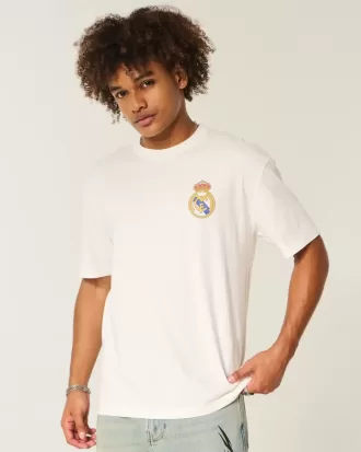 Kastenförmiges Real Madrid CF-T-Shirt mit Grafik