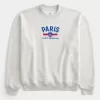 Kastenförmiges Rundhals-Sweatshirt mit Paris Saint-Germain-Grafik Kastenförmiges Rundhals-Sweatshirt mit Paris Saint-Germain-Grafik