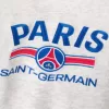 Kastenförmiges Rundhals-Sweatshirt mit Paris Saint-Germain-Grafik Kastenförmiges Rundhals-Sweatshirt mit Paris Saint-Germain-Grafik