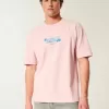 Kastenförmiges, schweres Hawaii-T-Shirt mit Grafik Kastenförmiges, schweres Hawaii-T-Shirt mit Grafik