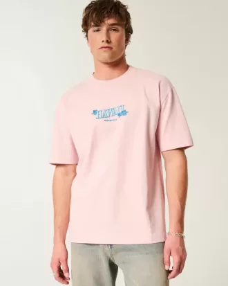 Kastenförmiges, schweres Hawaii-T-Shirt mit Grafik Kastenförmiges, schweres Hawaii-T-Shirt mit Grafik
