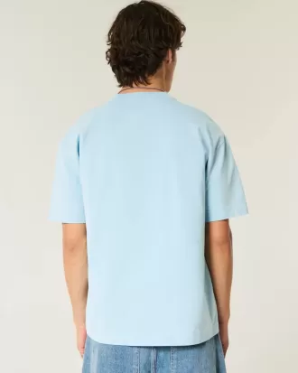 Kastenförmiges, schweres Oasis-T-Shirt mit Grafik