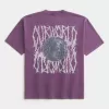 Kastenförmiges, schweres T-Shirt mit „Our World“-Grafik Kastenförmiges, schweres T-Shirt mit „Our World“-Grafik