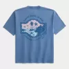 Kastenförmiges, schweres T-Shirt mit South Padre Island-Grafik Kastenförmiges, schweres T-Shirt mit South Padre Island-Grafik