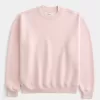 Kastenförmiges Sweatshirt mit Rundhalsausschnitt Kastenförmiges Sweatshirt mit Rundhalsausschnitt