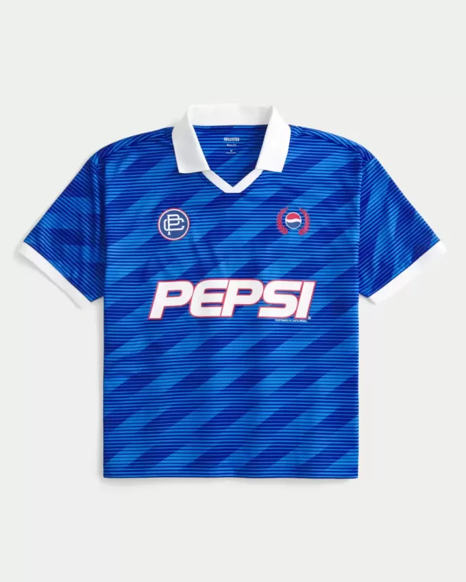 Kastenförmiges Trikot mit Pepsi-Grafik Kastenförmiges Trikot mit Pepsi-Grafik