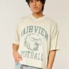 Kastenförmiges, verkürztes Fairview-Football-Trikot mit Grafik