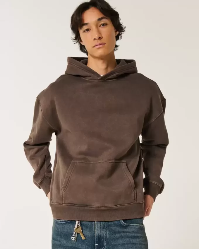Kastiger, verwaschener Hoodie