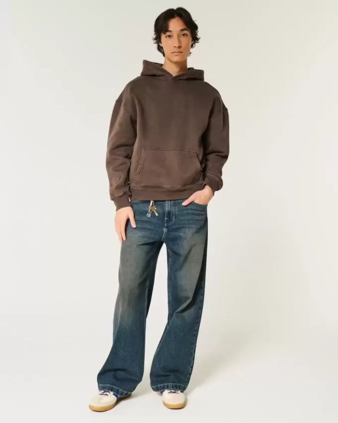Kastiger, verwaschener Hoodie