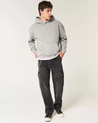 Kastiger, verwaschener Hoodie
