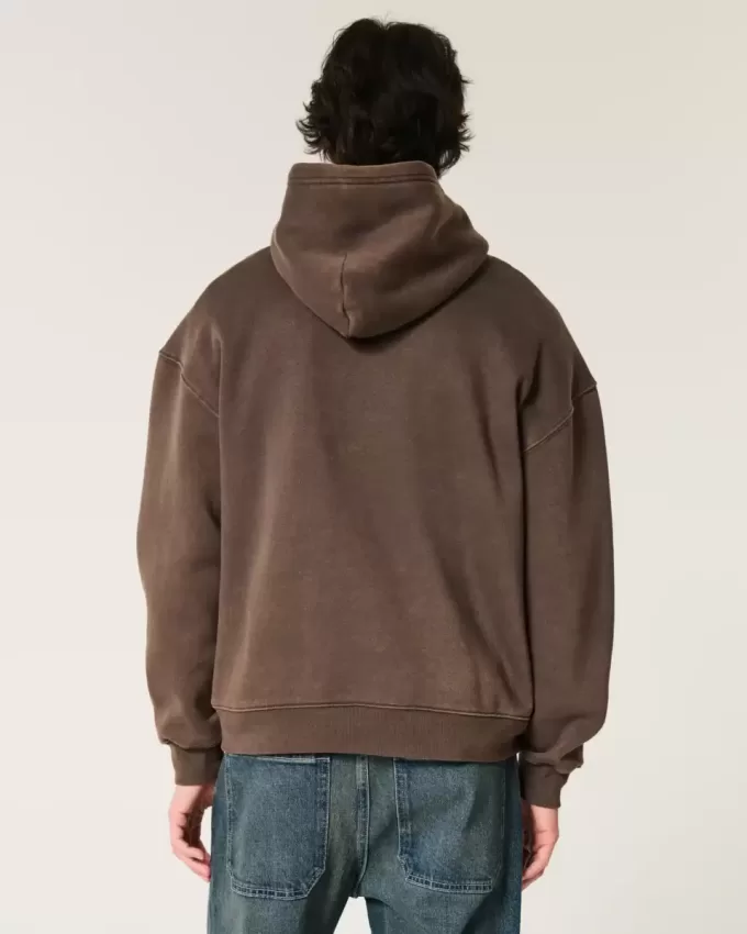 Kastiger, verwaschener Hoodie
