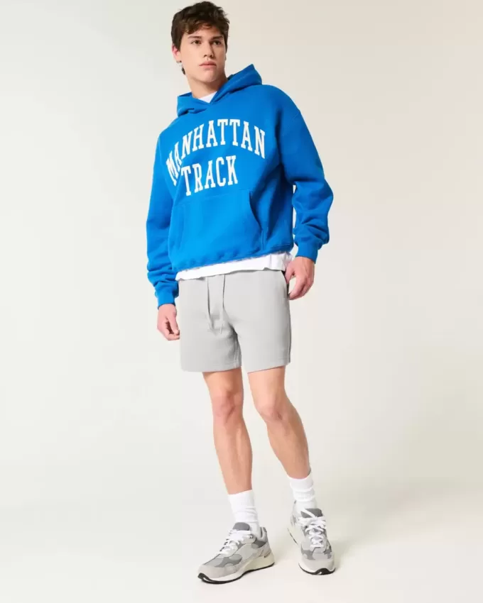 Kühlende Fleece-Shorts bis zur Mitte des Oberschenkels Kühlende Fleece-Shorts bis zur Mitte des Oberschenkels
