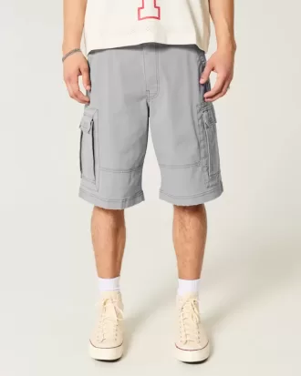 Knielange Baggy-Cargo-Shorts