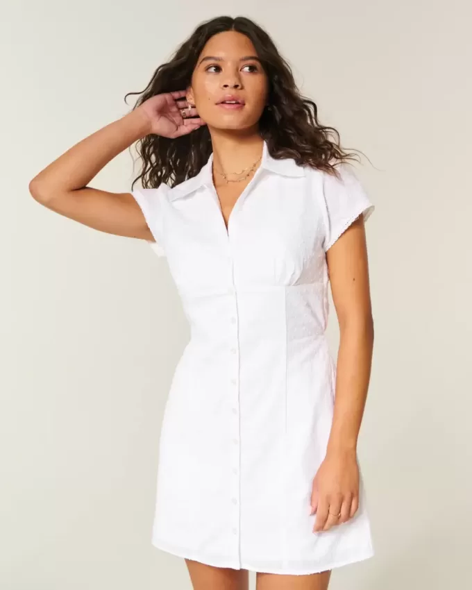 Kurzarm-Hemdkleid Kurzarm-Hemdkleid