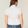 Kurzarmhemd aus Stretch-Popeline mit durchgehender Knopfleiste Kurzarmhemd aus Stretch-Popeline mit durchgehender Knopfleiste