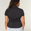 Kurzarmhemd aus Stretch-Popeline mit durchgehender Knopfleiste Kurzarmhemd aus Stretch-Popeline mit durchgehender Knopfleiste