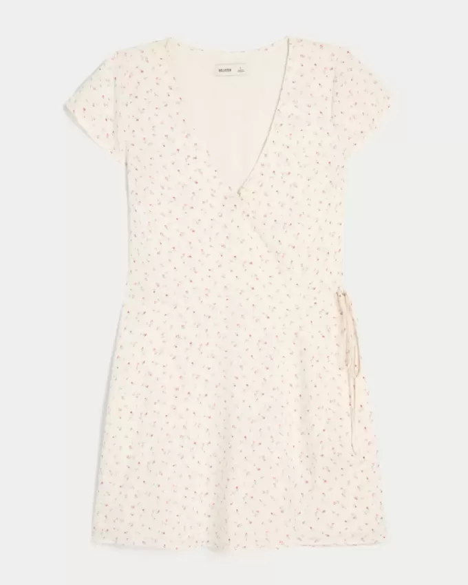 Kurzärmeliges Wickelkleid Kurzärmeliges Wickelkleid