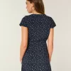 Kurzärmeliges Wickelkleid Kurzärmeliges Wickelkleid