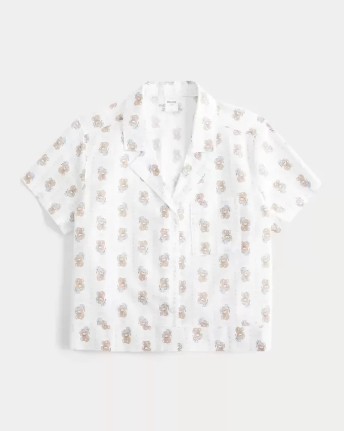 Kurzärmliges Grad Bear-Schlafshirt Kurzärmliges Grad Bear-Schlafshirt
