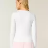 Langarm-Crew-Top aus nahtlosem Stoff Langarm-Crew-Top aus nahtlosem Stoff
