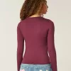 Langarm-Crew-Top aus nahtlosem Stoff Langarm-Crew-Top aus nahtlosem Stoff