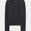 Langarm-Crew-Top aus nahtlosem Stoff Langarm-Crew-Top aus nahtlosem Stoff
