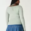 Langärmliger Neckholder-Pullover mit Bindeband Langärmliger Neckholder-Pullover mit Bindeband
