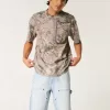 Leicht gewaschene Baggy-Jeans-Malershorts Leicht gewaschene Baggy-Jeans-Malershorts