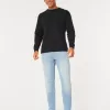 Leicht verwaschene, sportliche Skinny-Jeans