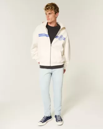Leicht verwaschene, sportliche Skinny-Jeans
