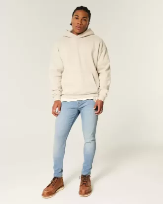 Leicht verwaschene, sportliche Skinny-Jeans