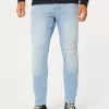Leicht verwaschene, sportliche Skinny-Jeans