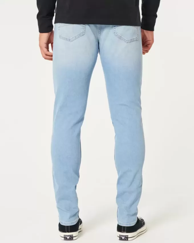 Leicht verwaschene, sportliche Skinny-Jeans
