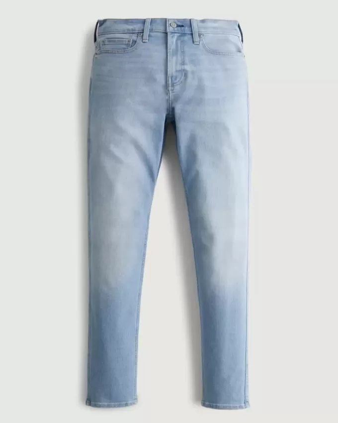 Leicht verwaschene, sportliche Skinny-Jeans