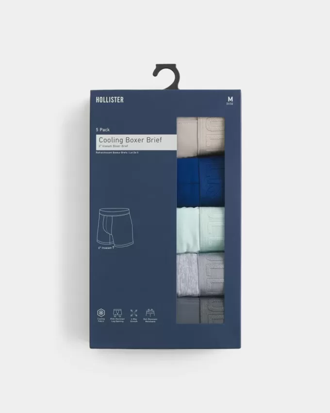 Längere kühlende Boxershorts, 5er-Pack Längere kühlende Boxershorts, 5er-Pack