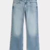 Lockere Bootcut-Jeans in mittlerer Waschung Lockere Bootcut-Jeans in mittlerer Waschung