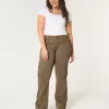 Lockere Cargo-Bootpants mit mittelhohem Bund Lockere Cargo-Bootpants mit mittelhohem Bund
