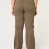Lockere Cargo-Bootpants mit mittelhohem Bund Lockere Cargo-Bootpants mit mittelhohem Bund