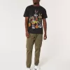 Lockere Cargo-Jogginghose aus Twill Lockere Cargo-Jogginghose aus Twill