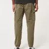 Lockere Cargo-Jogginghose aus Twill Lockere Cargo-Jogginghose aus Twill
