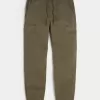 Lockere Cargo-Jogginghose aus Twill Lockere Cargo-Jogginghose aus Twill